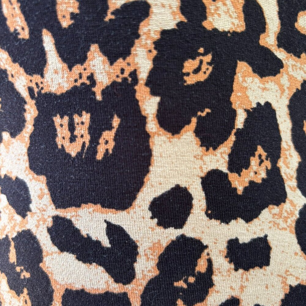 NWOT Venus Leopard Print Cold Shoulder Bodycon Dress M - Picture 7 of 11